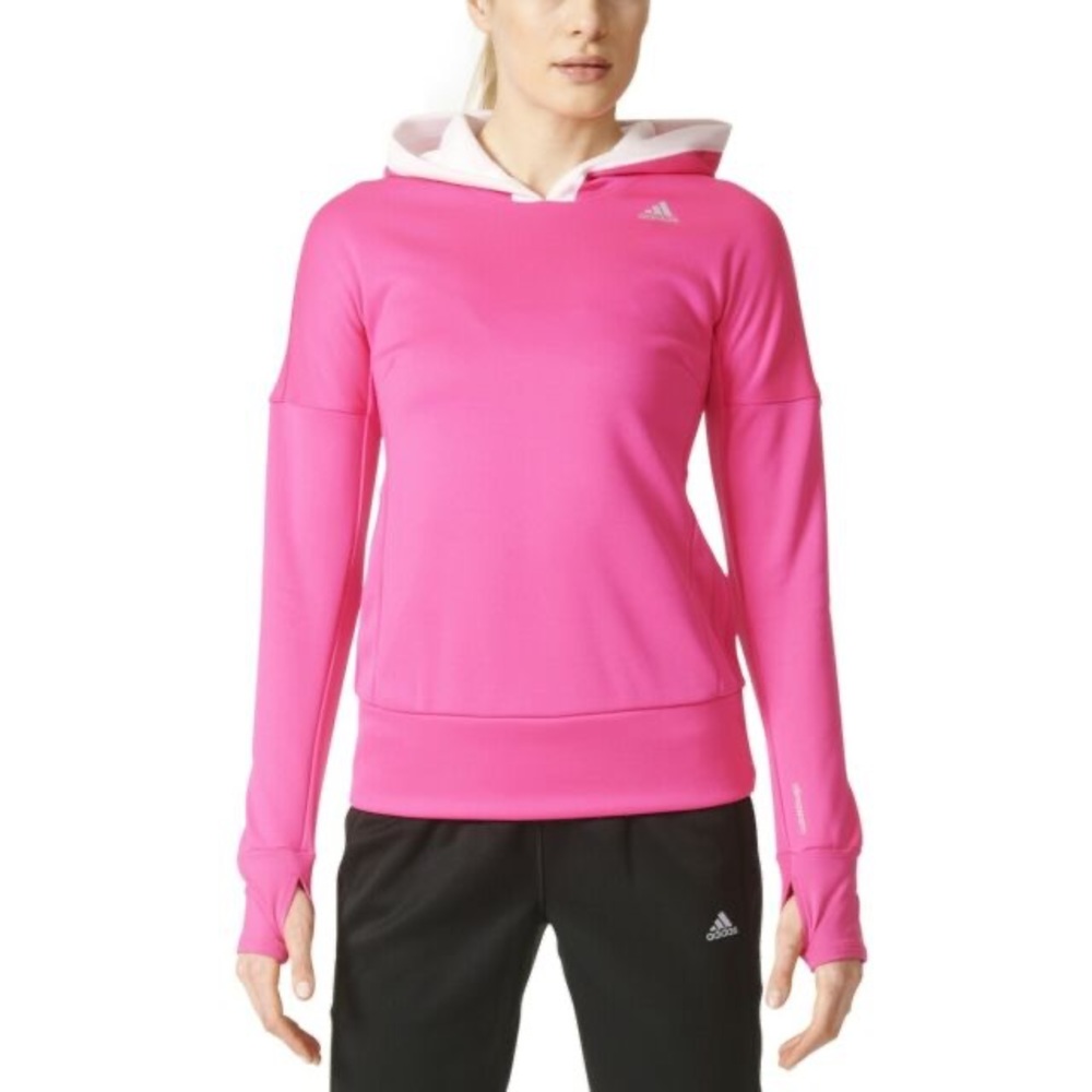Adidas Responsive Climawarm Astro Running Shock Pink Hoodie
